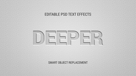 字体样式 白色墙壁压印效果
