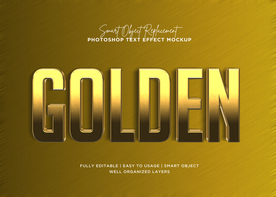 字体样式 金色阴影效果