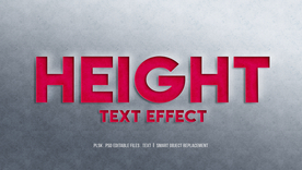 字体样式 红色雕刻效果