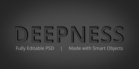 字体样式 黑色雕刻效果