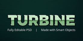 字体样式 金属阴影效果