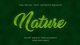 字体样式 绿色自然效果