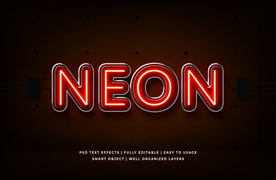 字体样式 酒吧霓虹灯效果