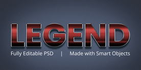 字体样式 红色阴影效果