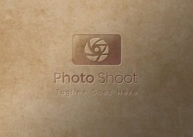 LOGO样机 纸面压印效果