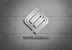 LOGO样机 墙面贴图效果