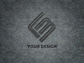 LOGO样机 雕刻效果