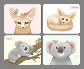 手绘卡通动物图片