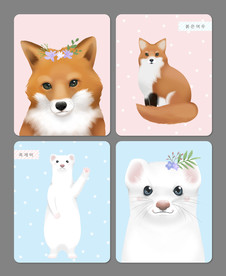 手绘卡通动物图片