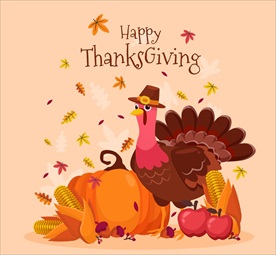 感恩节火鸡南瓜