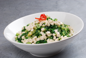 青菜拌豆腐