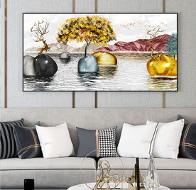 新中式麋鹿装饰画