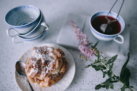 泡芙奶油泡芙烘焙图片