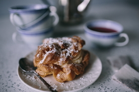 泡芙奶油泡芙烘焙图片