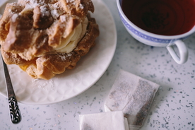 泡芙奶油泡芙烘焙图片