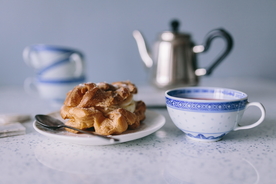 泡芙奶油泡芙烘焙图片