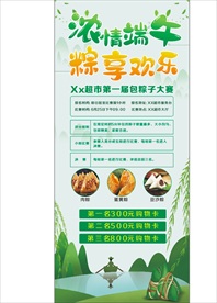 端午节展架 海报 促销 浓情