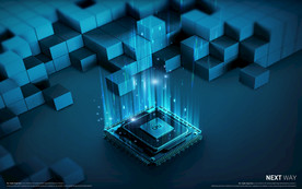 网络科技城市合成背景图片