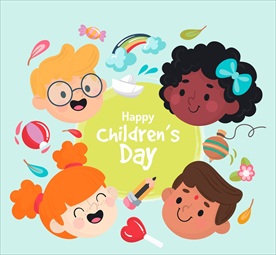 儿童节头像矢量素材