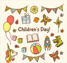 儿童节元素设计矢量素材