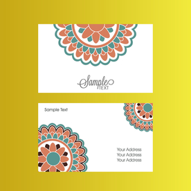 名片模板炫彩名片 蓝色名片 简