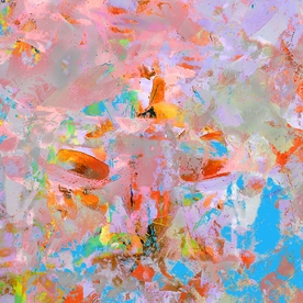 手绘抽象插画彩色纹理