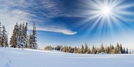 自然雪景