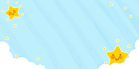 小清新卡通幼儿儿童天空背景