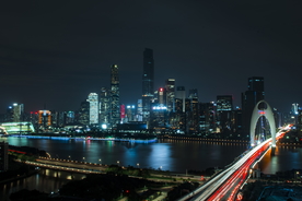 城市魅力夜景灯光图片