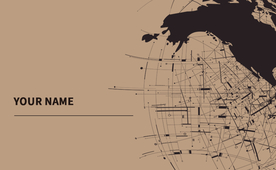 古风复古山水意境大气格局名片