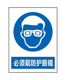 必须戴防护眼镜