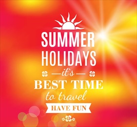 夏季旅行艺术字海报