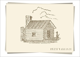 木屋 素描画