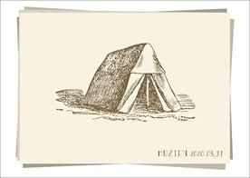 帐篷 素描画