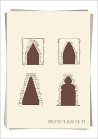 4款入石质窗户手绘稿