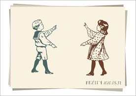 男孩 女孩 人物肖像画