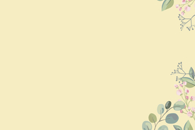 手绘插画黄色背景