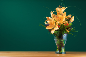 花卉背景 百合花