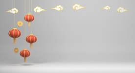 中式背景 灯笼