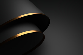 抽象背景 黑金 3D