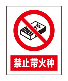 禁止带火种