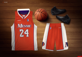 篮球服装样机
