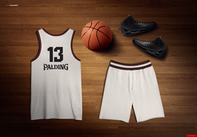 篮球服装样机