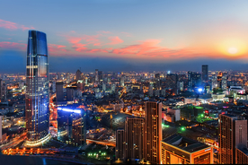 地产繁华夜景城市