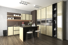 轻奢风格厨房室内效果图