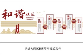 和谐社区文化墙
