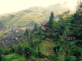 梯田唯美风景图片
