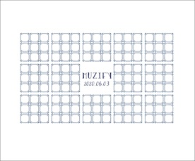 蓝色块面瓷砖图案