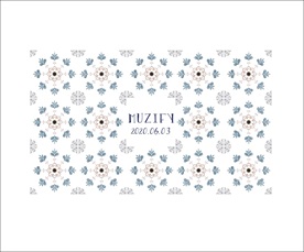 花卉拼接瓷砖图案