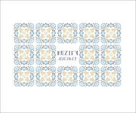 莲花纹样瓷砖图案